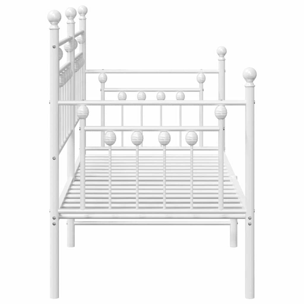 Bedframe voor een daybed Wit 80 x 200 cm Staal is nu te koop bij PeponiXL, paradijselijk wonen!