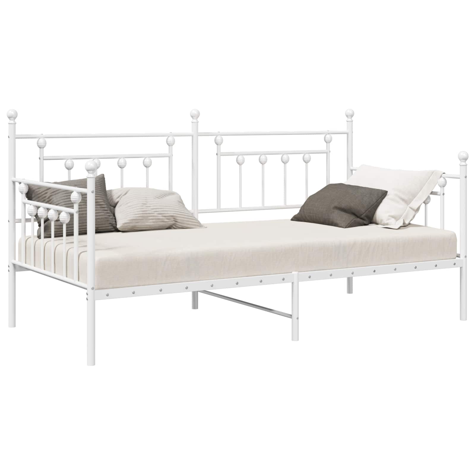 Bedframe voor een daybed Wit 90 x 190 cm Staal is nu te koop bij PeponiXL, paradijselijk wonen!