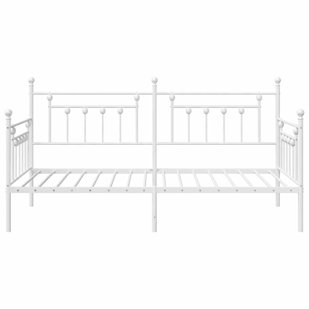 Bedframe voor een daybed Wit 90 x 190 cm Staal is nu te koop bij PeponiXL, paradijselijk wonen!