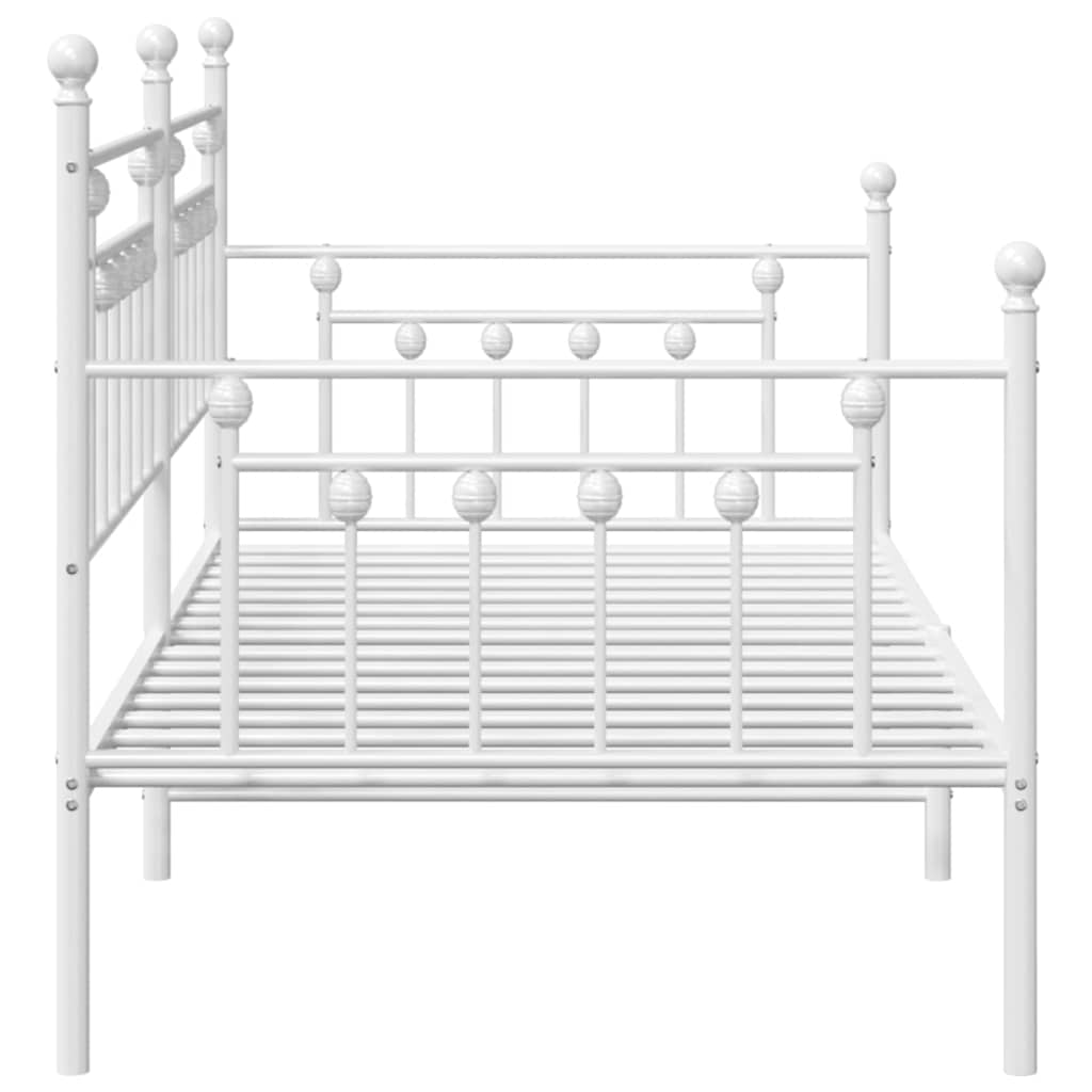 Bedframe voor een daybed Wit 90 x 190 cm Staal is nu te koop bij PeponiXL, paradijselijk wonen!