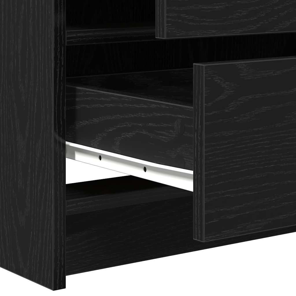 Plafondtafel Zwart Eiken 78,5 x 41 x 135 cm Bewerkt hout is nu te koop bij PeponiXL, paradijselijk wonen!