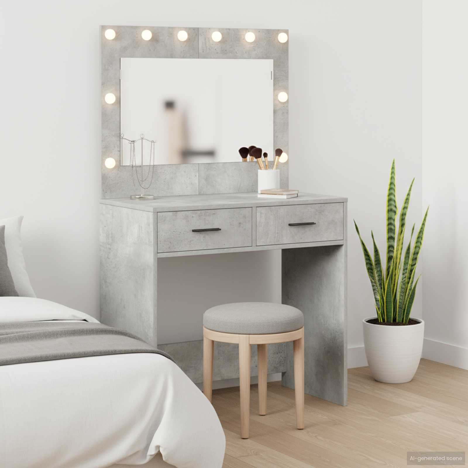 Plafondtafel Beton Grijs 78,5 x 41 x 135 cm Bewerkt hout is nu te koop bij PeponiXL, paradijselijk wonen!