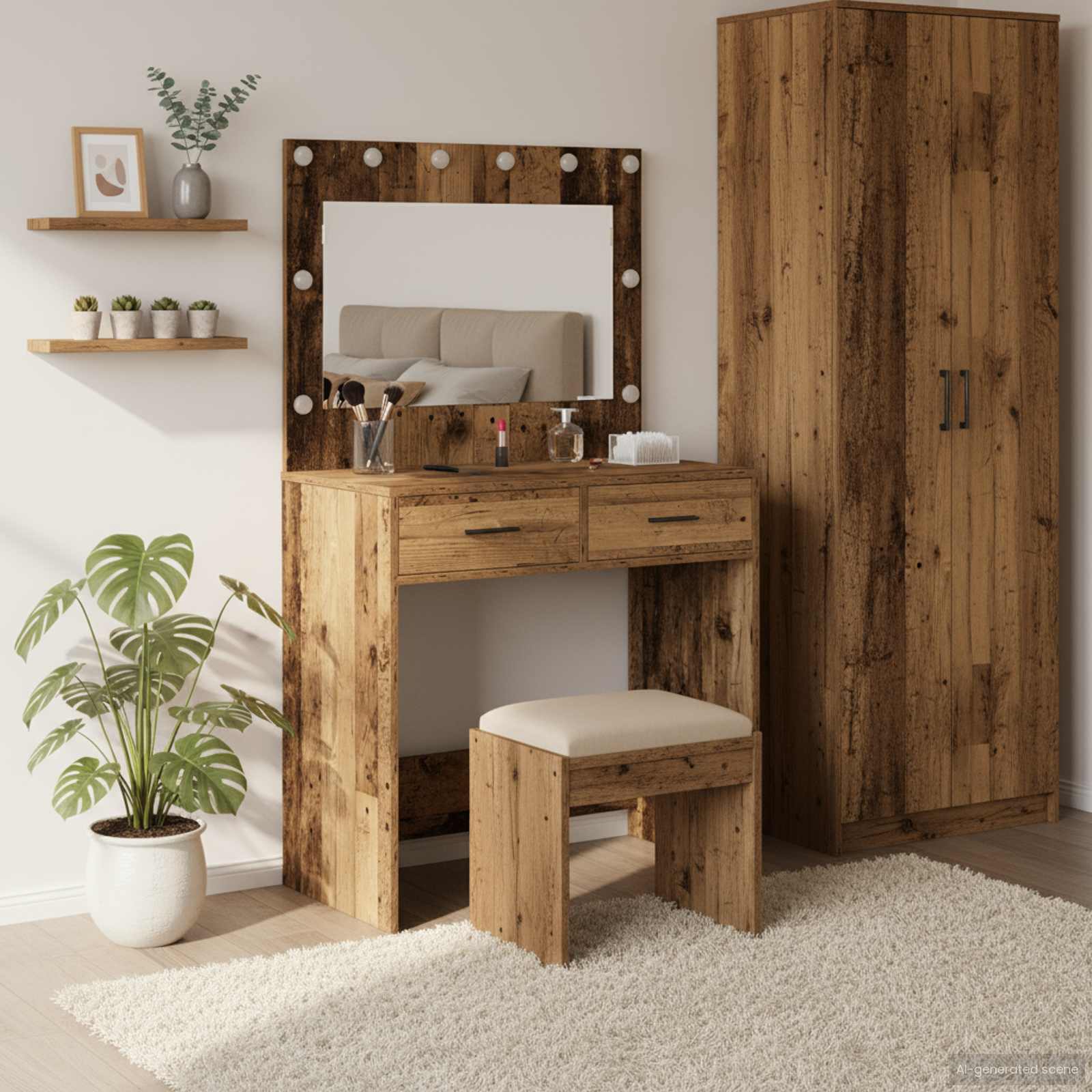 Plafondtafel met lade Oudhout 78,5 x 41 x 135 cm Bewerkt hout is nu te koop bij PeponiXL, paradijselijk wonen!