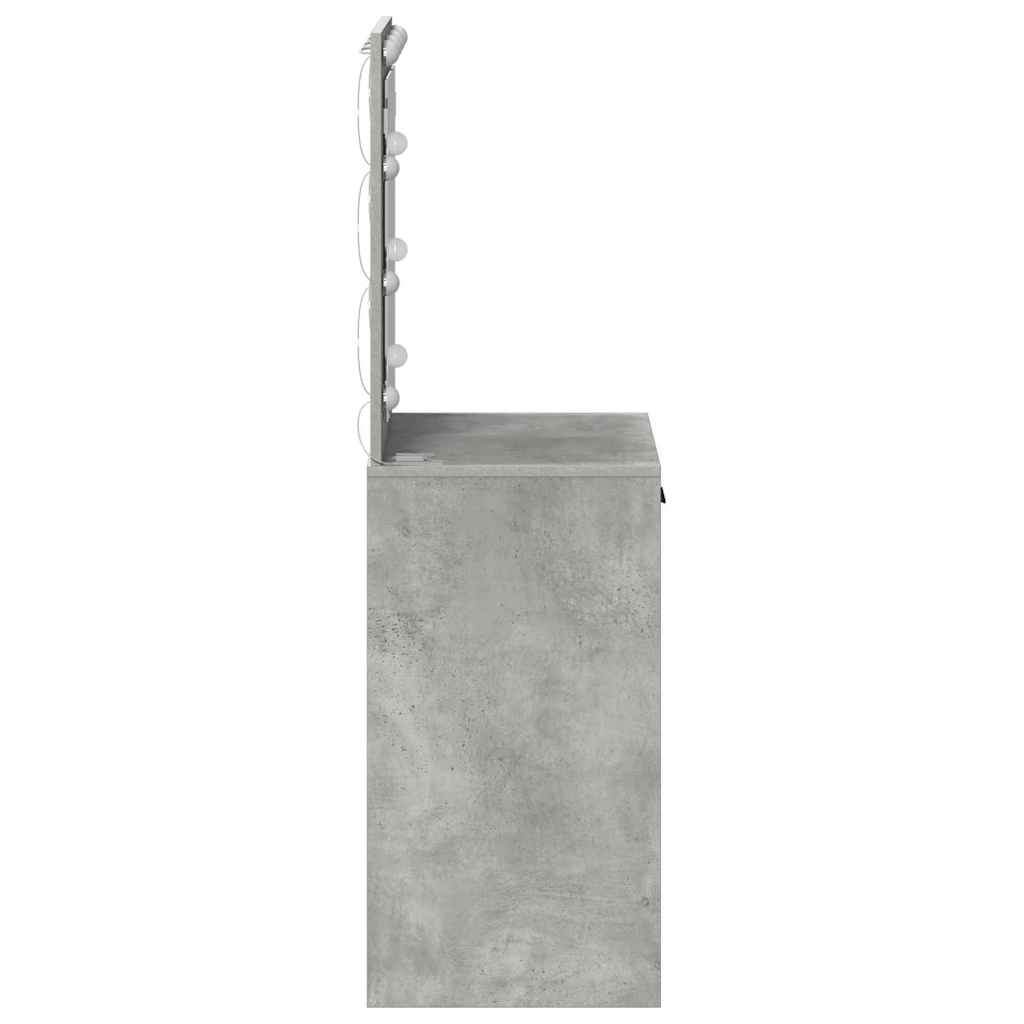 Plafondtafel met lade Beton Grijs 50 x 41 x 135 cm Bewerkt hout is nu te koop bij PeponiXL, paradijselijk wonen!
