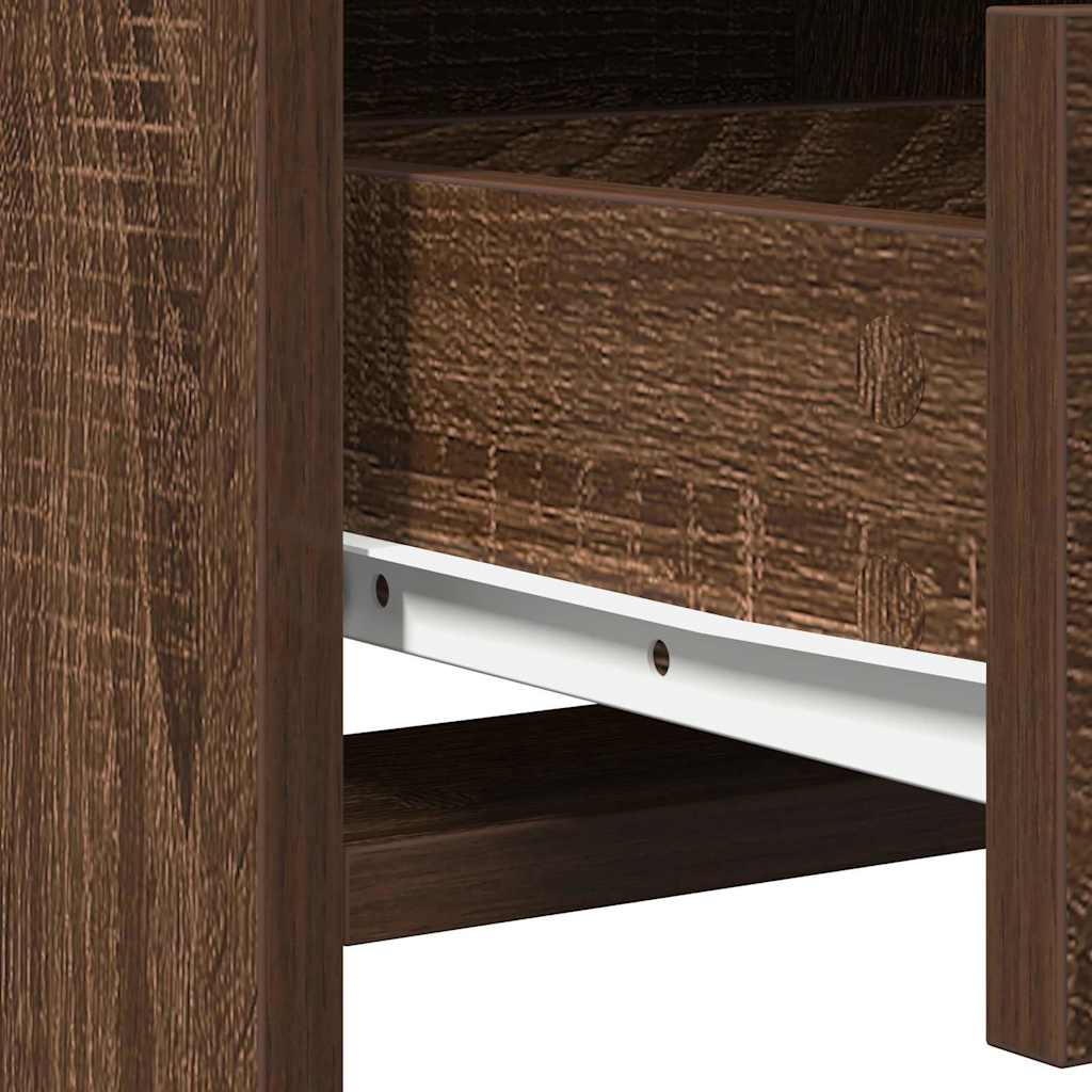 Plafondtafel met lade Bruin Eiken 50 x 41 x 135 cm Bewerkt hout is nu te koop bij PeponiXL, paradijselijk wonen!