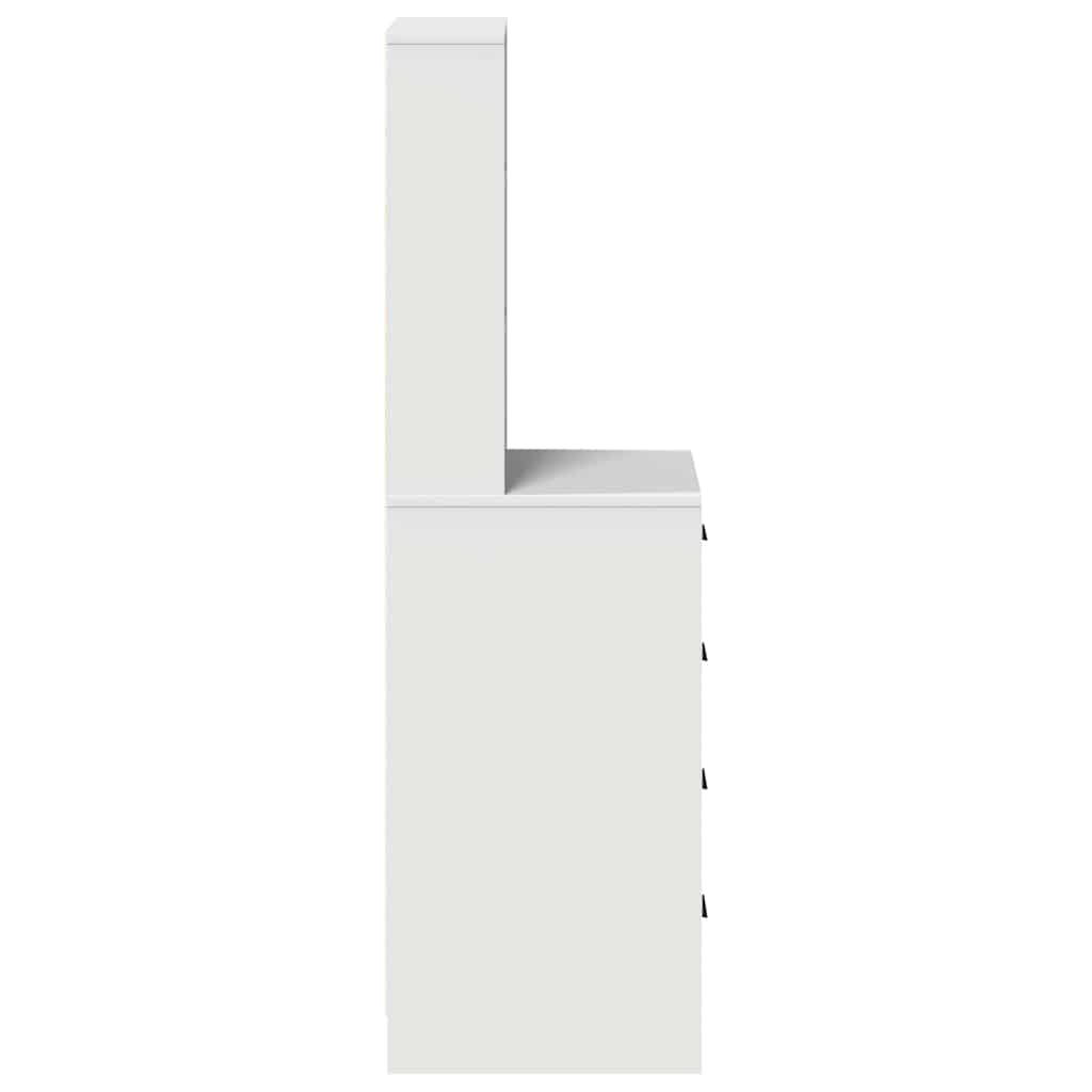 Highboard met lade Wit 40 x 41 x 135 cm Bewerkt hout is nu te koop bij PeponiXL, paradijselijk wonen!