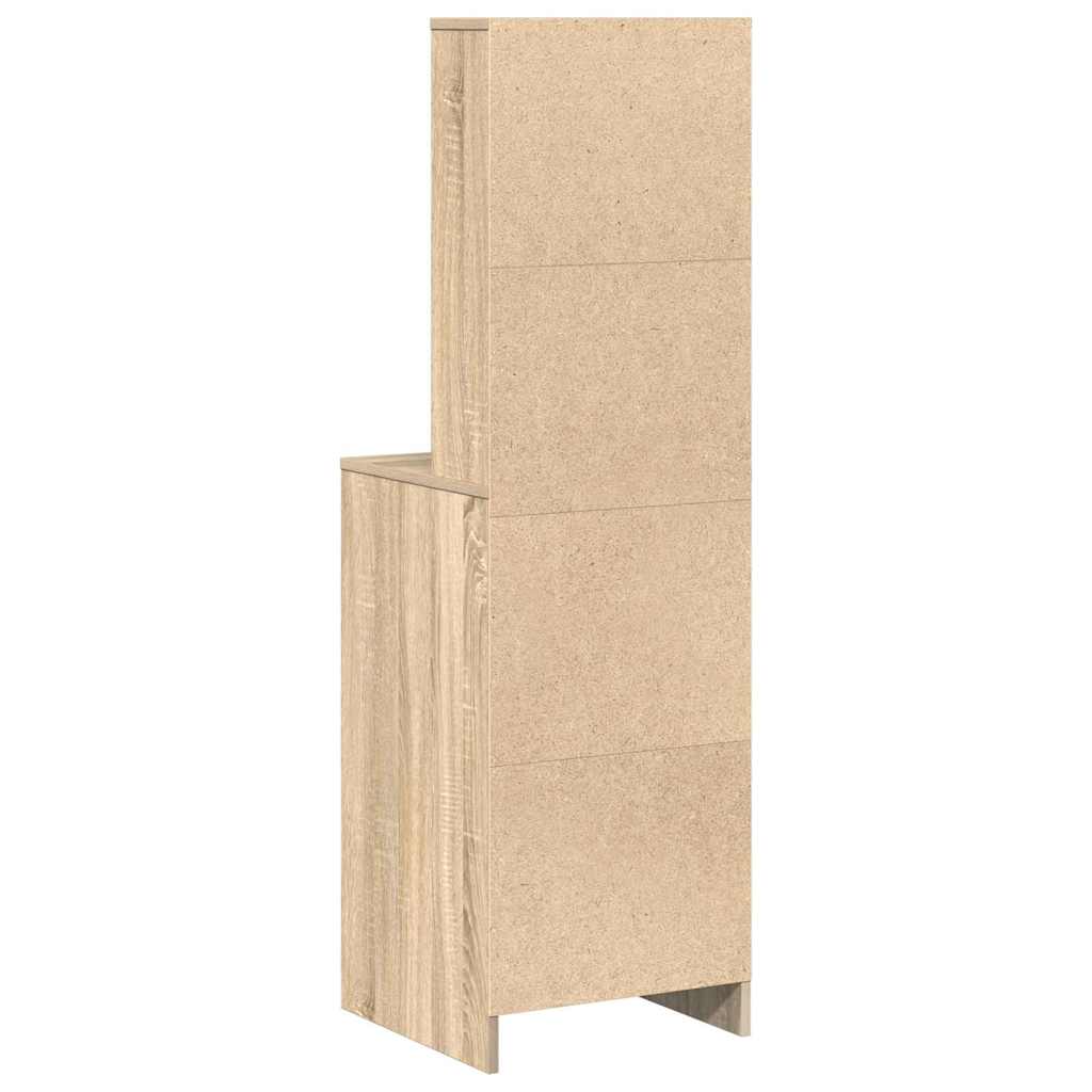 Highboard met lade Sonoma eiken 40 x 41 x 135 cm Bewerkt hout is nu te koop bij PeponiXL, paradijselijk wonen!