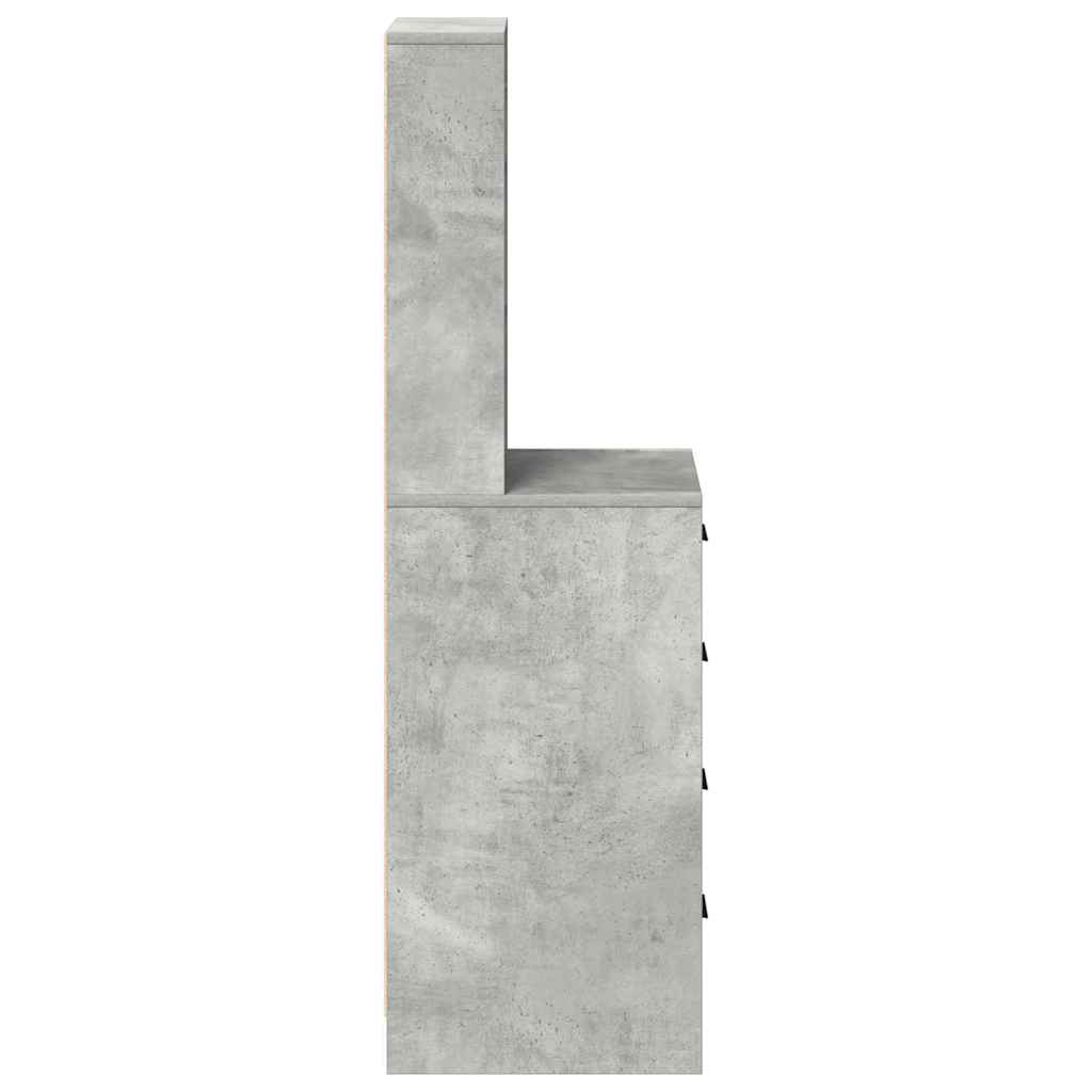 Highboard met lade Betongrijs 40 x 41 x 135 cm Bewerkt hout is nu te koop bij PeponiXL, paradijselijk wonen!