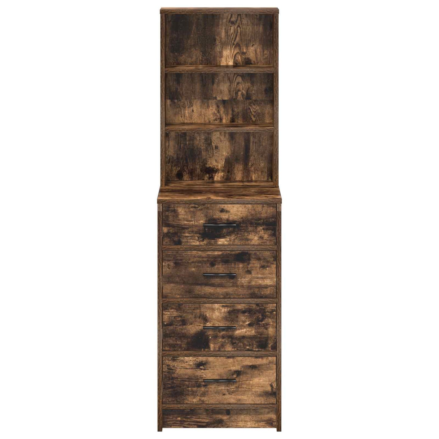 Highboard met lade Gerookt eiken 40 x 41 x 135 cm Bewerkt hout is nu te koop bij PeponiXL, paradijselijk wonen!