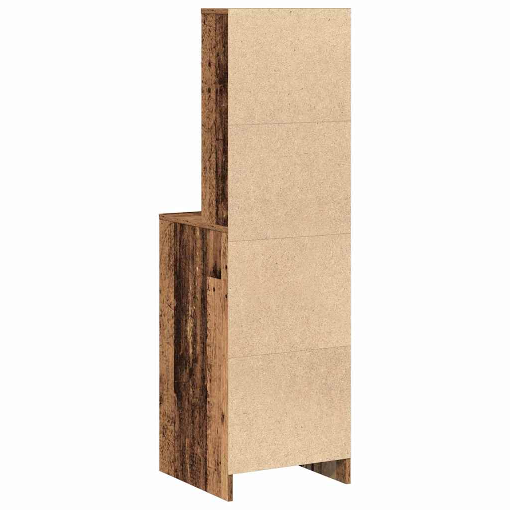 Highboard met lade Oud hout 40 x 41 x 135 cm Bewerkt hout is nu te koop bij PeponiXL, paradijselijk wonen!