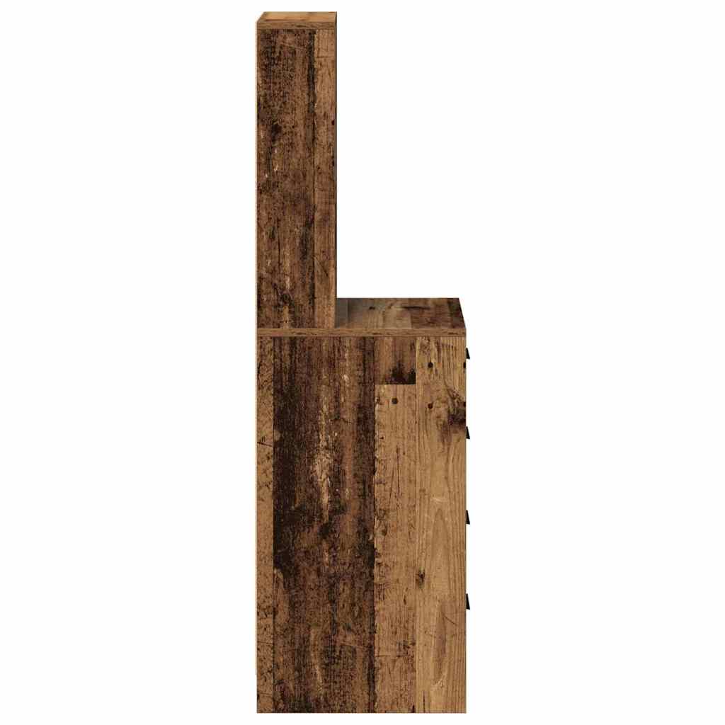 Highboard met lade Oud hout 40 x 41 x 135 cm Bewerkt hout is nu te koop bij PeponiXL, paradijselijk wonen!