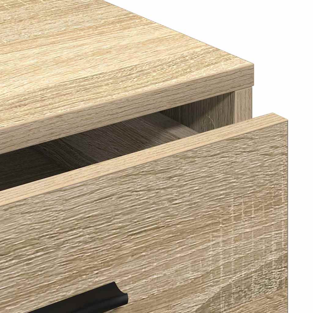 Dressoir met lade Sonoma eiken 40 x 41 x 75 cm Bewerkt hout is nu te koop bij PeponiXL, paradijselijk wonen!
