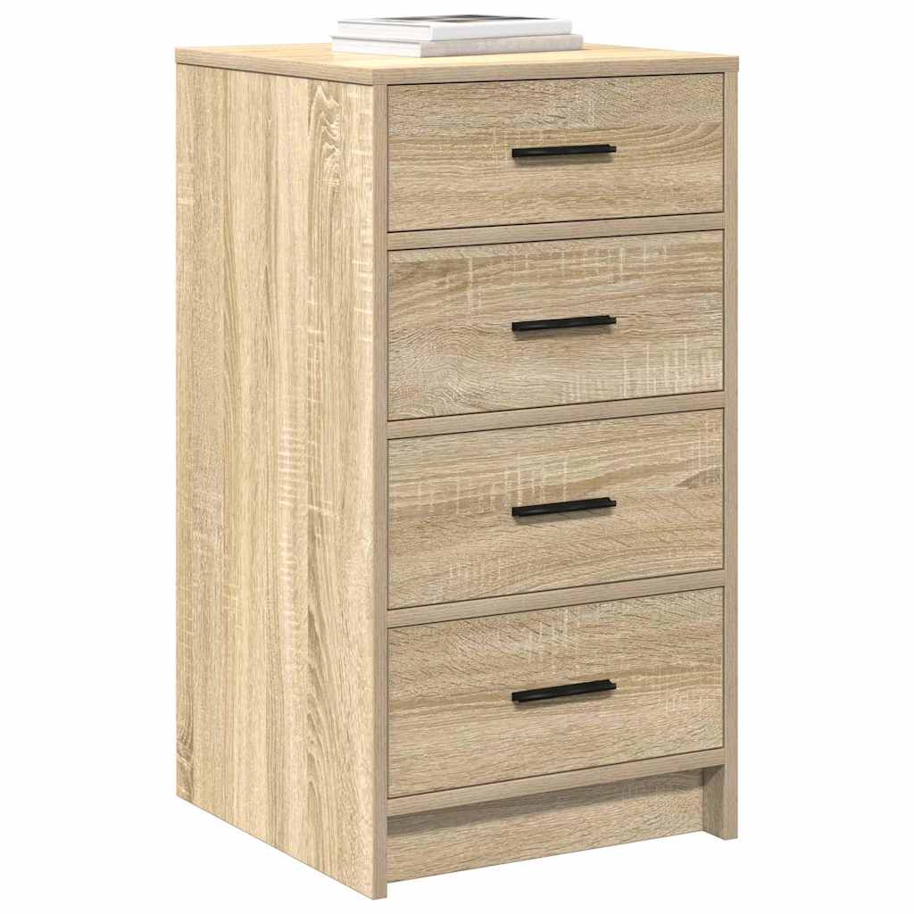 Dressoir met lade Sonoma eiken 40 x 41 x 75 cm Bewerkt hout is nu te koop bij PeponiXL, paradijselijk wonen!