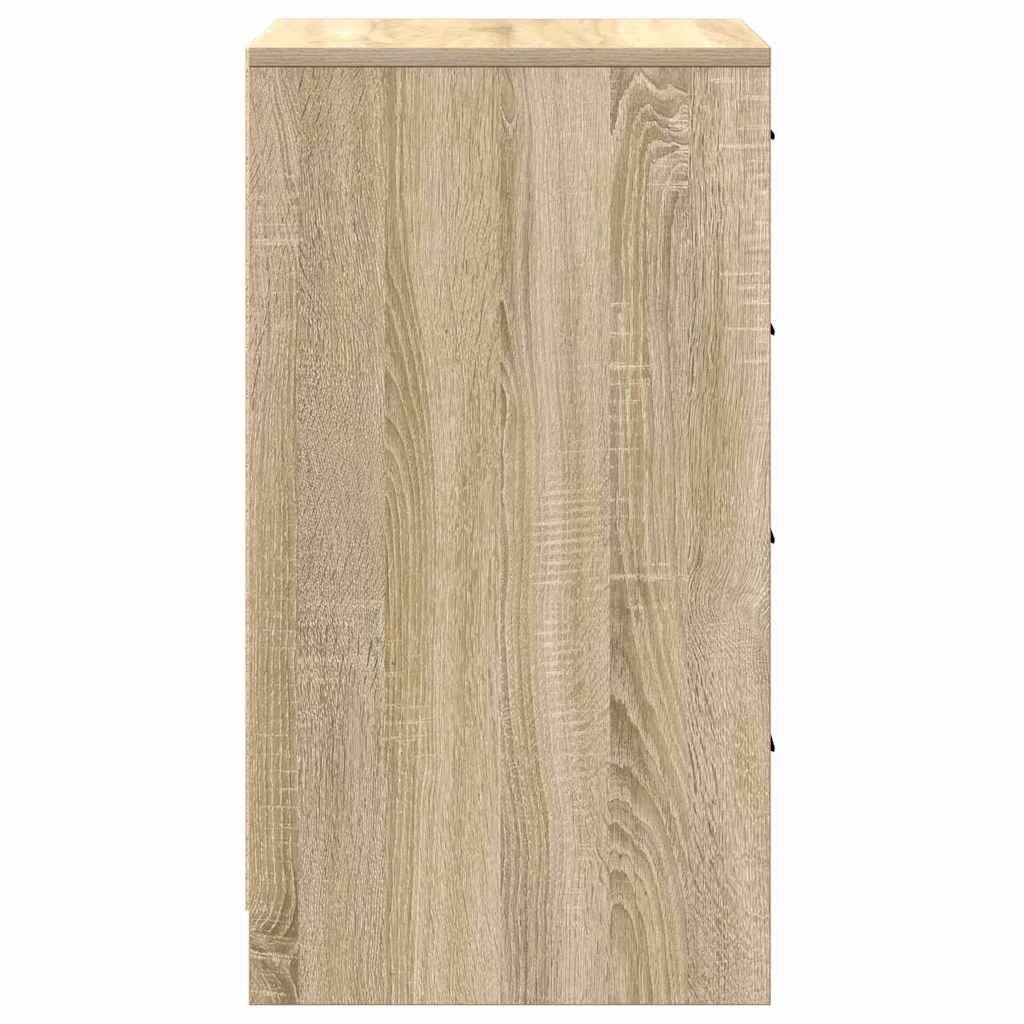 Dressoir met lade Sonoma eiken 40 x 41 x 75 cm Bewerkt hout is nu te koop bij PeponiXL, paradijselijk wonen!