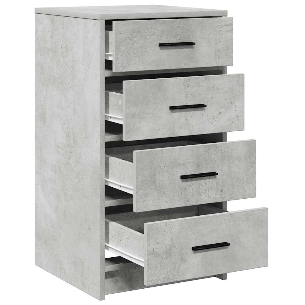 Dressoir met lade Betongrijs 40 x 41 x 75 cm Bewerkt hout is nu te koop bij PeponiXL, paradijselijk wonen!