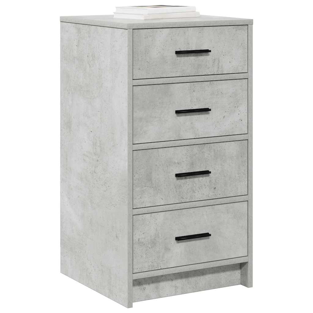 Dressoir met lade Betongrijs 40 x 41 x 75 cm Bewerkt hout is nu te koop bij PeponiXL, paradijselijk wonen!