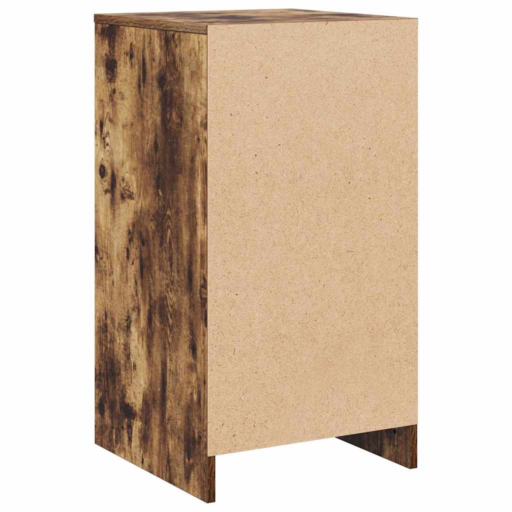 Dressoir met lade Gerookt eiken 40 x 41 x 75 cm Bewerkt hout is nu te koop bij PeponiXL, paradijselijk wonen!