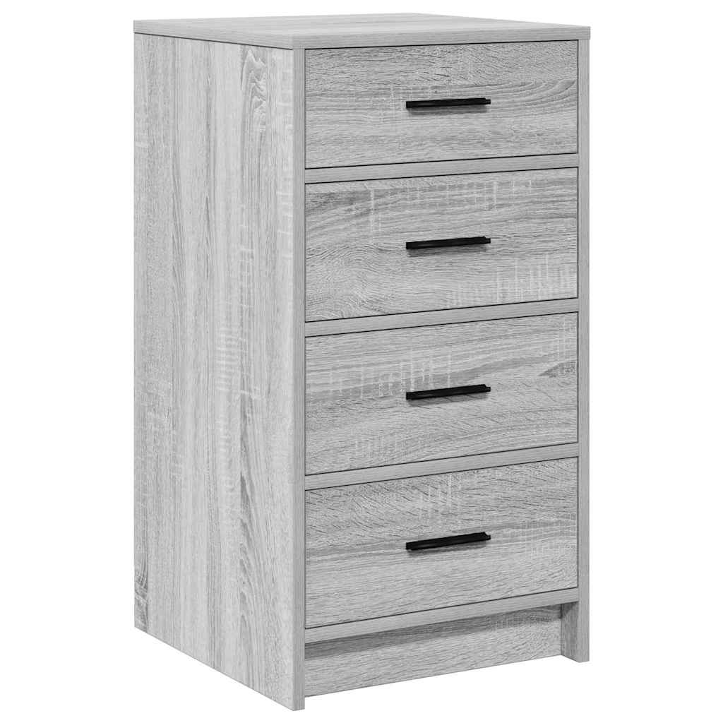 Dressoir met lade Grijs sonoma 40 x 41 x 75 cm Bewerkt hout is nu te koop bij PeponiXL, paradijselijk wonen!