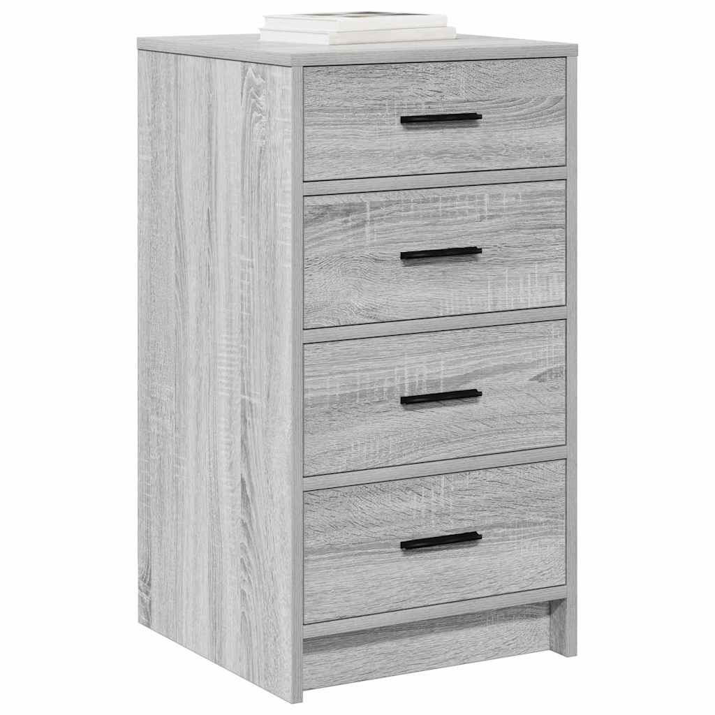 Dressoir met lade Grijs sonoma 40 x 41 x 75 cm Bewerkt hout is nu te koop bij PeponiXL, paradijselijk wonen!