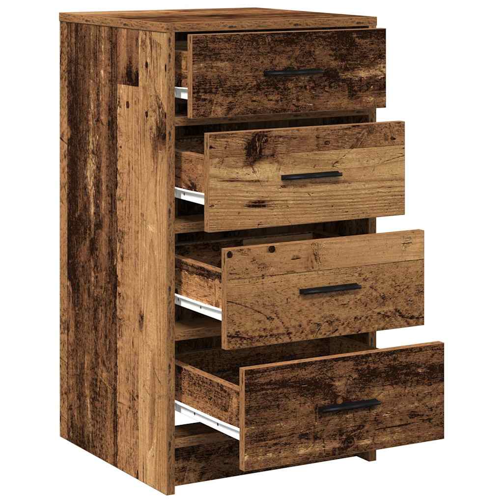 Dressoir met lade Oud hout 40 x 41 x 75 cm Bewerkt hout is nu te koop bij PeponiXL, paradijselijk wonen!