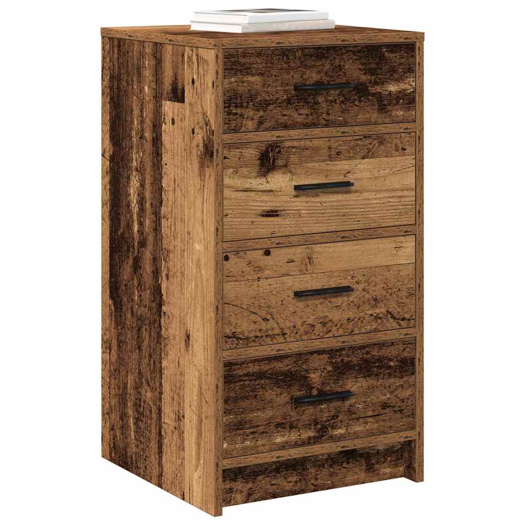 Dressoir met lade Oud hout 40 x 41 x 75 cm Bewerkt hout is nu te koop bij PeponiXL, paradijselijk wonen!