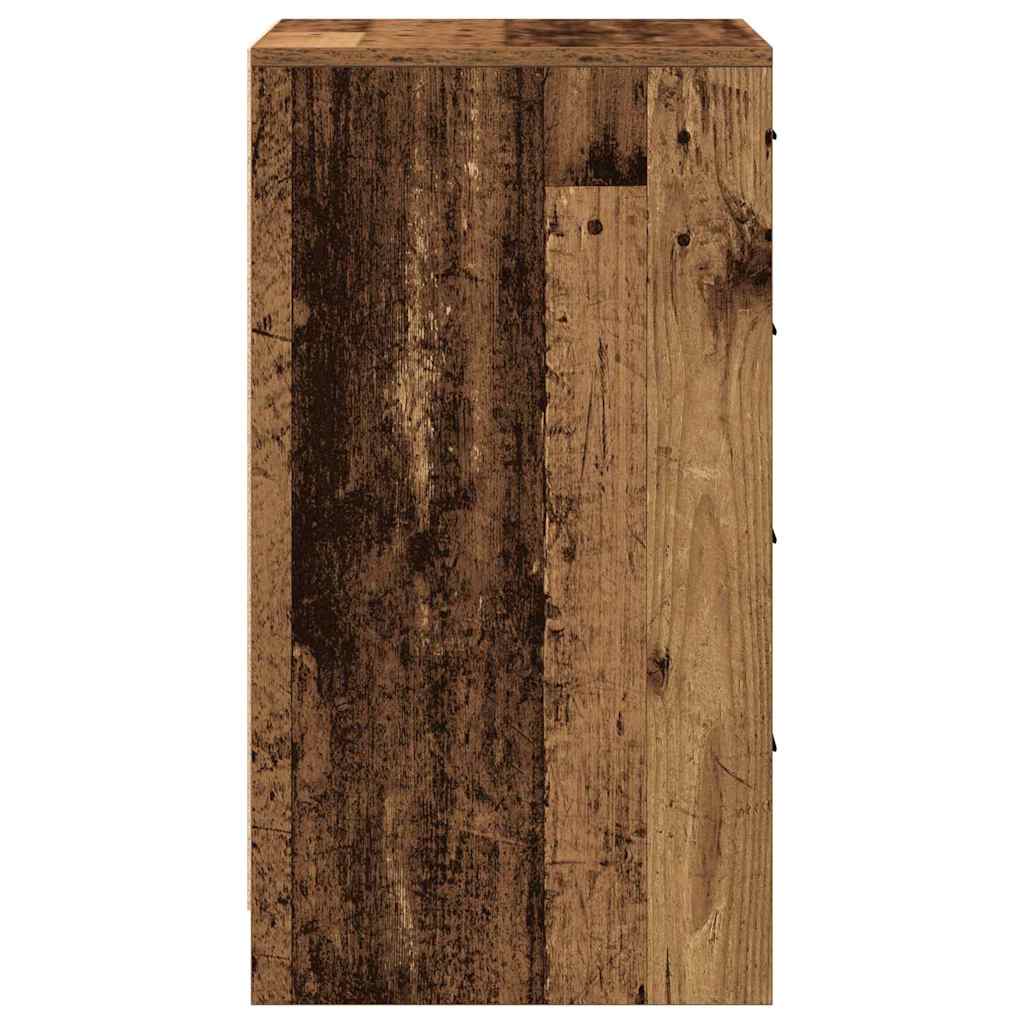 Dressoir met lade Oud hout 40 x 41 x 75 cm Bewerkt hout is nu te koop bij PeponiXL, paradijselijk wonen!