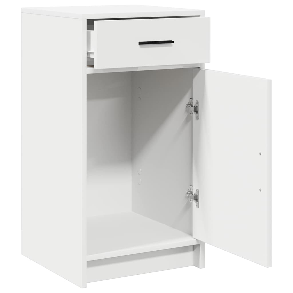Dressoir met lade Wit 40 x 40,5 x 75 cm Bewerkt hout is nu te koop bij PeponiXL, paradijselijk wonen!