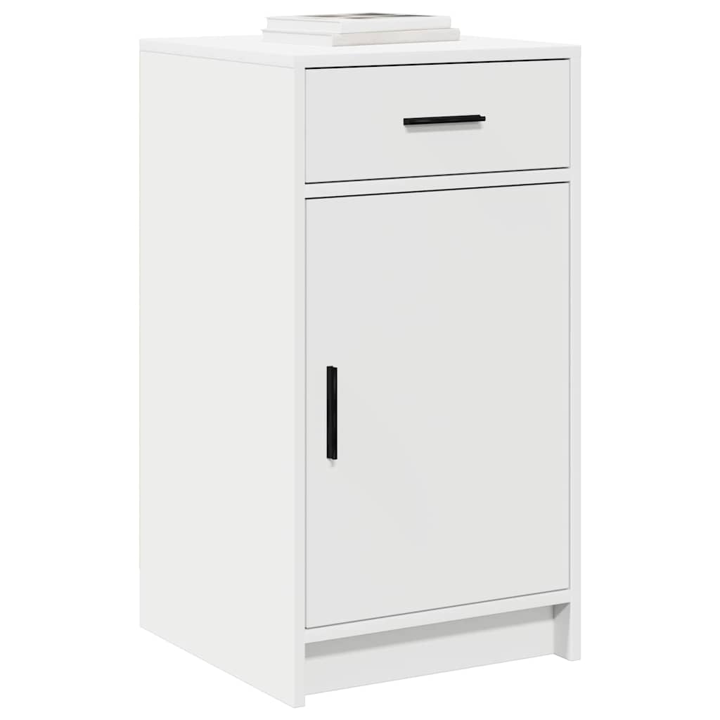 Dressoir met lade Wit 40 x 40,5 x 75 cm Bewerkt hout is nu te koop bij PeponiXL, paradijselijk wonen!
