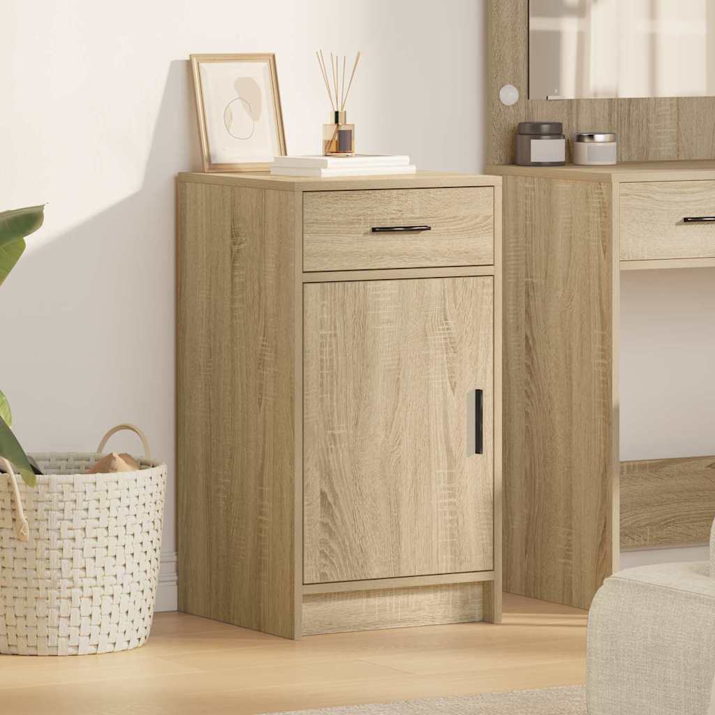 Dressoir met lade Sonoma Eiken 40 x 40,5 x 75 cm Bewerkt hout is nu te koop bij PeponiXL, paradijselijk wonen!
