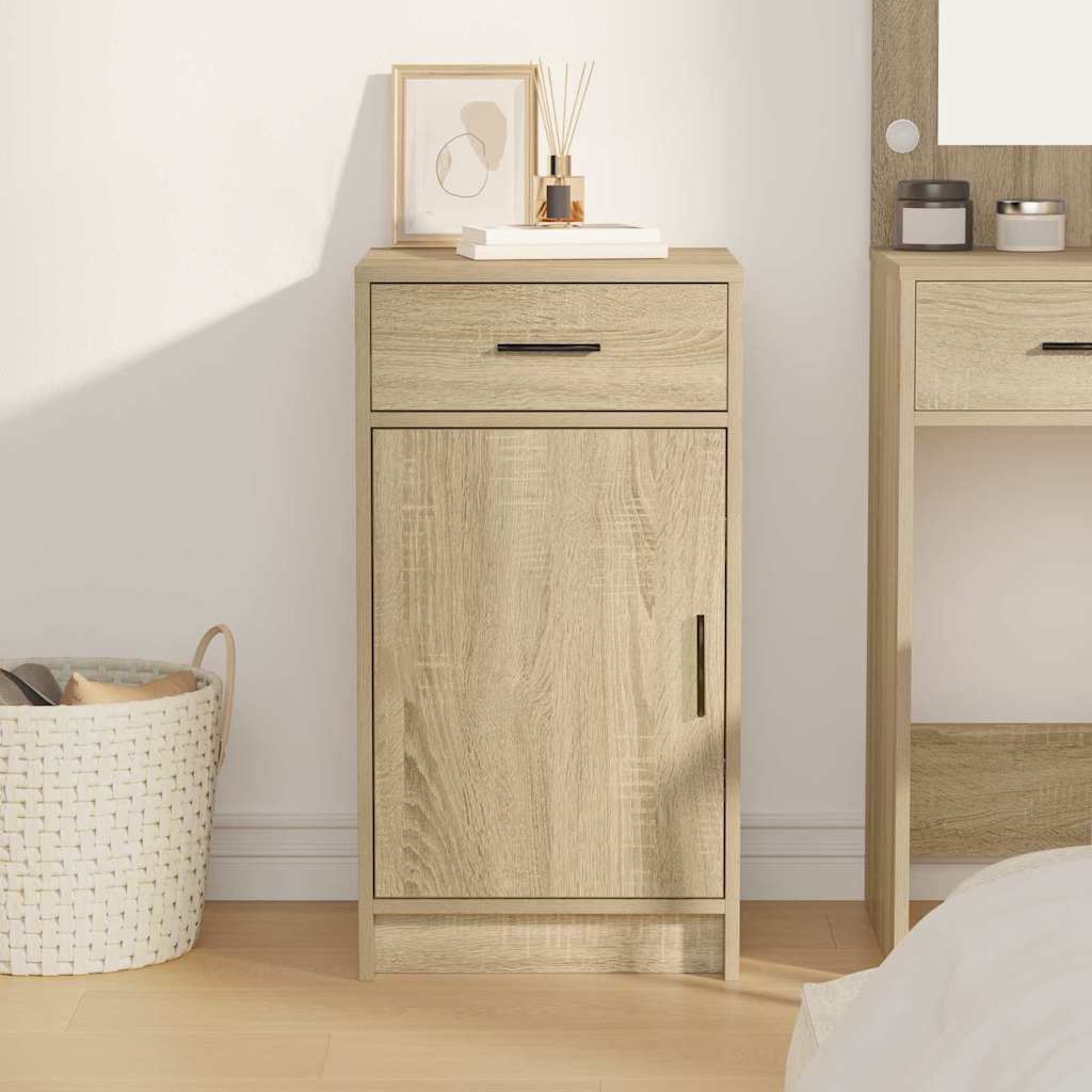 Dressoir met lade Sonoma Eiken 40 x 40,5 x 75 cm Bewerkt hout is nu te koop bij PeponiXL, paradijselijk wonen!