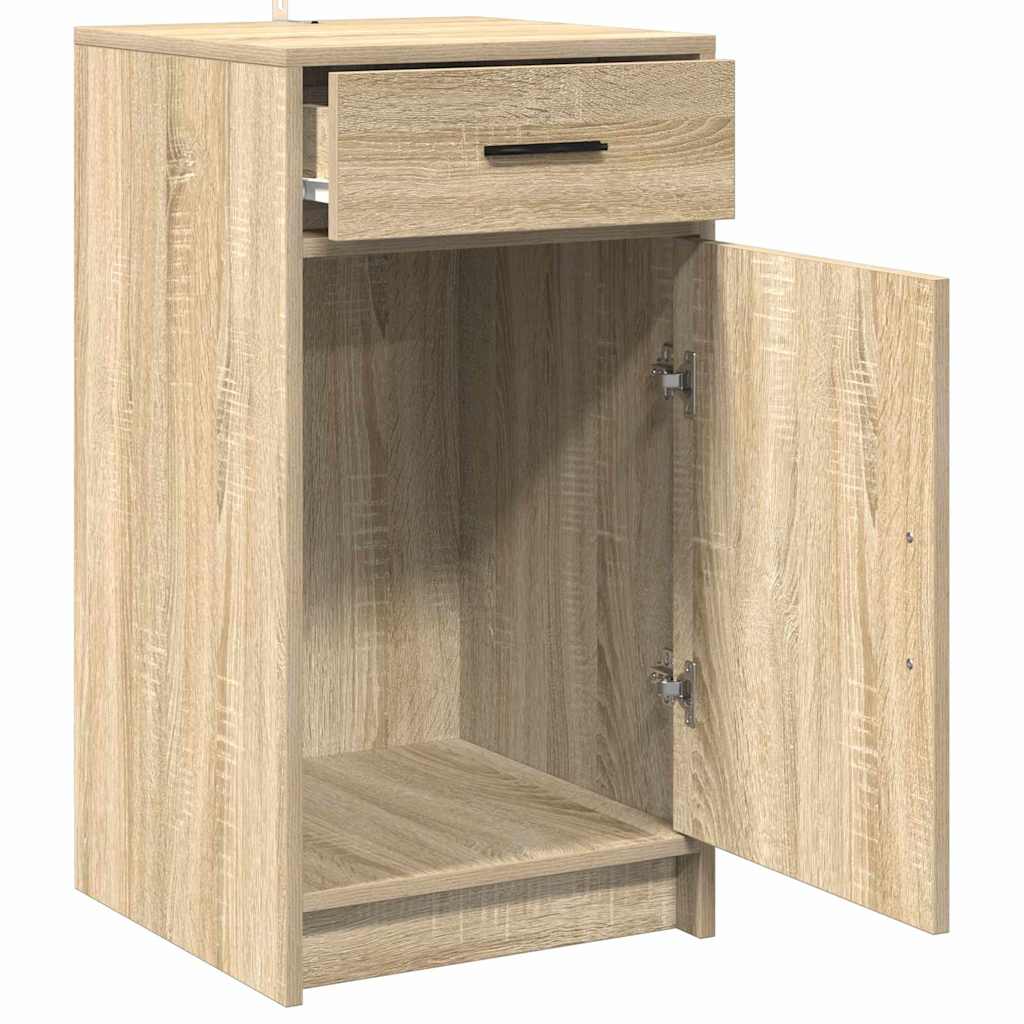 Dressoir met lade Sonoma Eiken 40 x 40,5 x 75 cm Bewerkt hout is nu te koop bij PeponiXL, paradijselijk wonen!