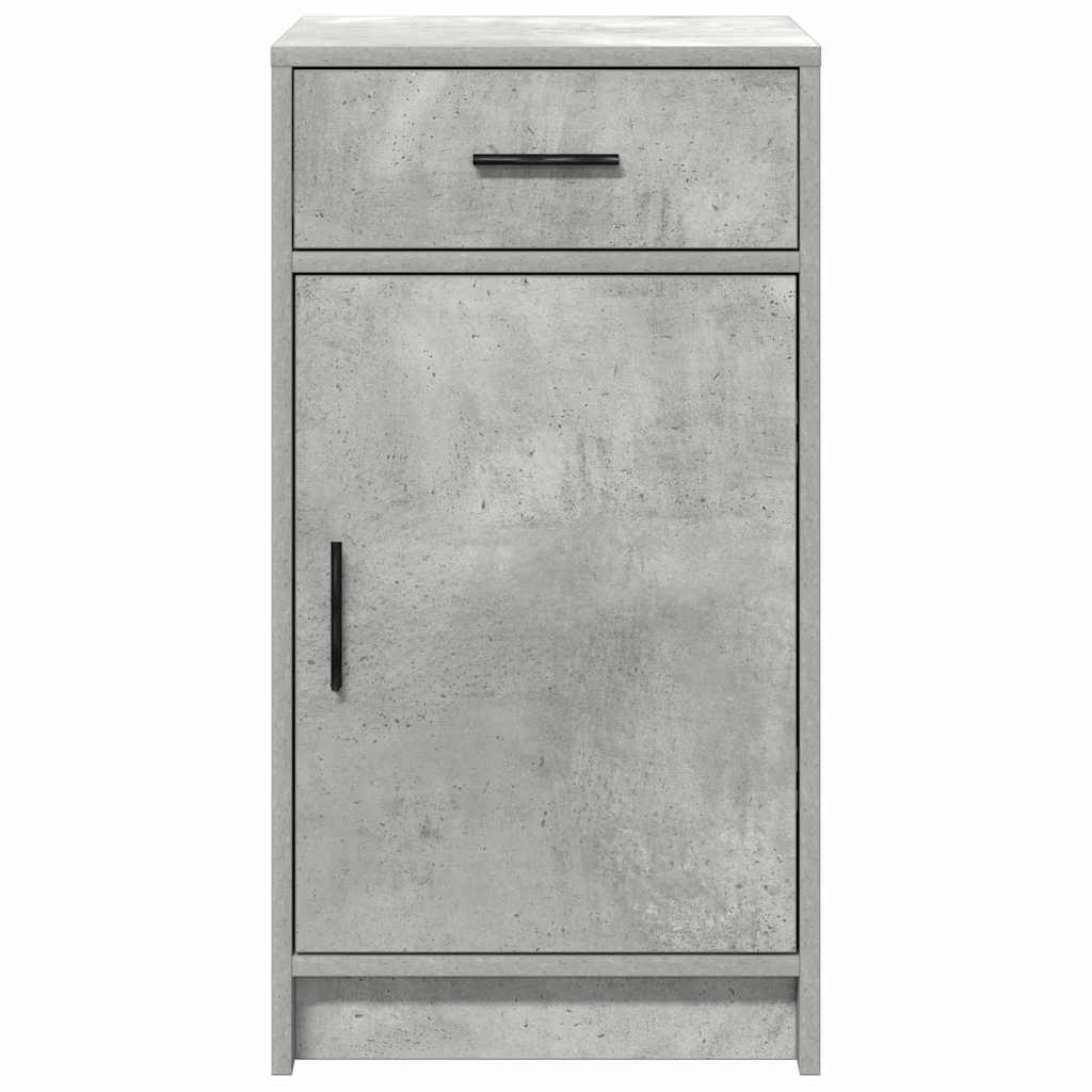 Dressoir met lade Beton Grijs 40 x 40,5 x 75 cm Bewerkt hout is nu te koop bij PeponiXL, paradijselijk wonen!