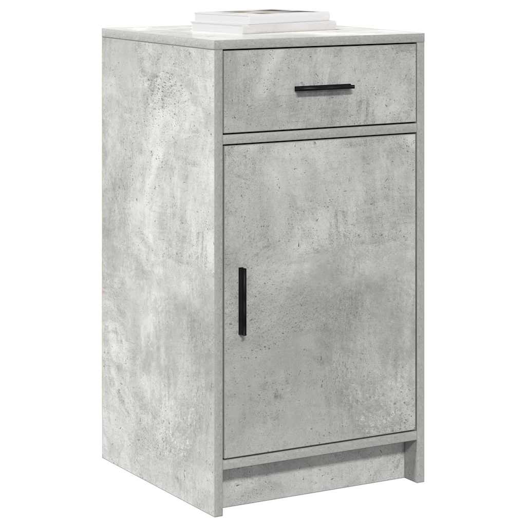 Dressoir met lade Beton Grijs 40 x 40,5 x 75 cm Bewerkt hout is nu te koop bij PeponiXL, paradijselijk wonen!