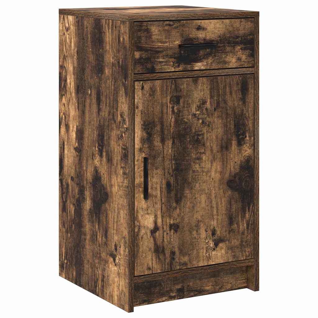 Dressoir met lade Gerookt eiken 40 x 40,5 x 75 cm Bewerkt hout is nu te koop bij PeponiXL, paradijselijk wonen!