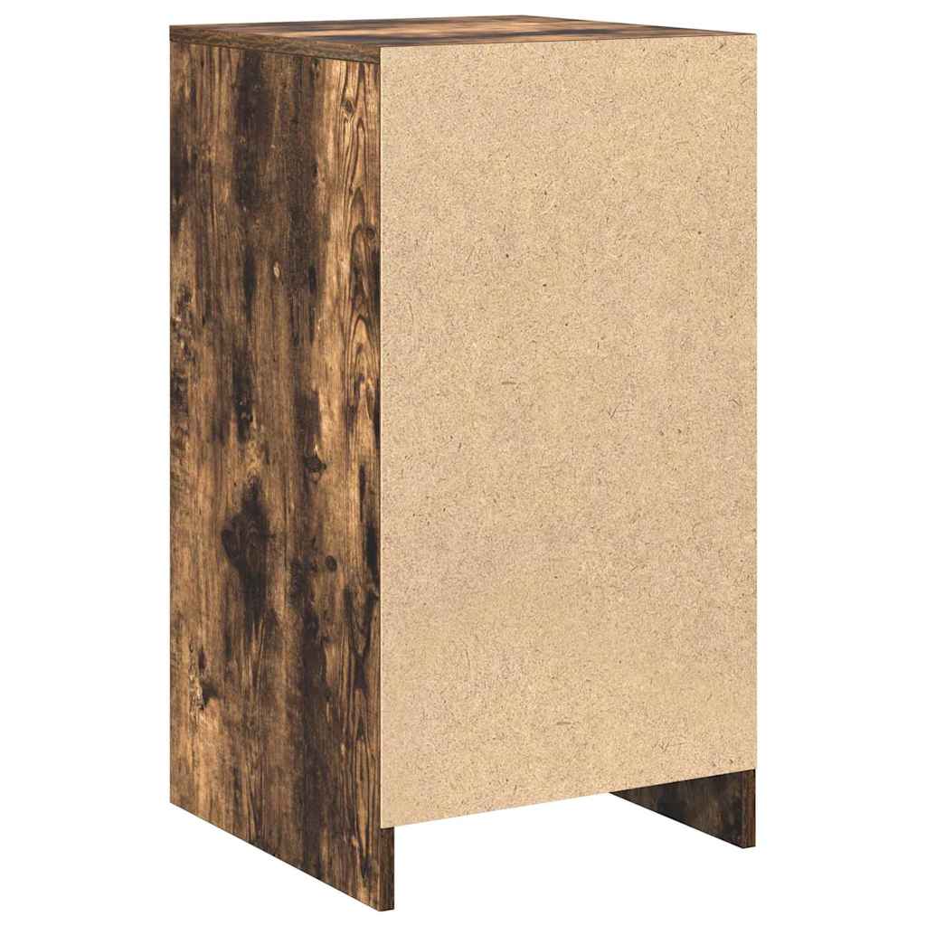 Dressoir met lade Gerookt eiken 40 x 40,5 x 75 cm Bewerkt hout is nu te koop bij PeponiXL, paradijselijk wonen!