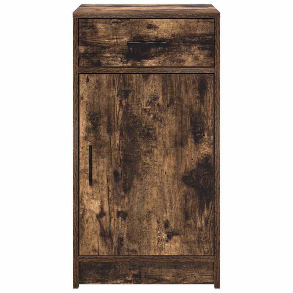 Dressoir met lade Gerookt eiken 40 x 40,5 x 75 cm Bewerkt hout is nu te koop bij PeponiXL, paradijselijk wonen!