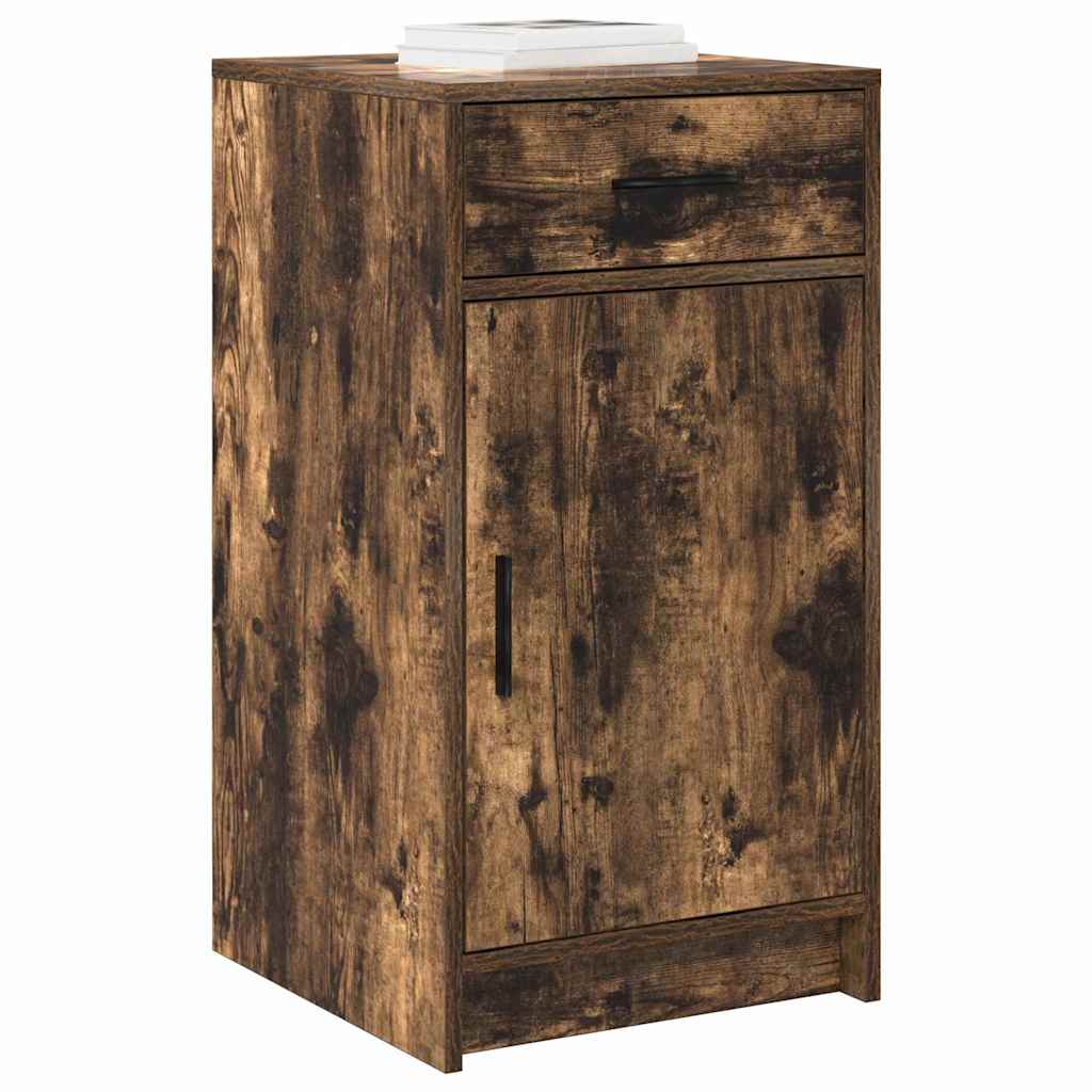 Dressoir met lade Gerookt eiken 40 x 40,5 x 75 cm Bewerkt hout is nu te koop bij PeponiXL, paradijselijk wonen!
