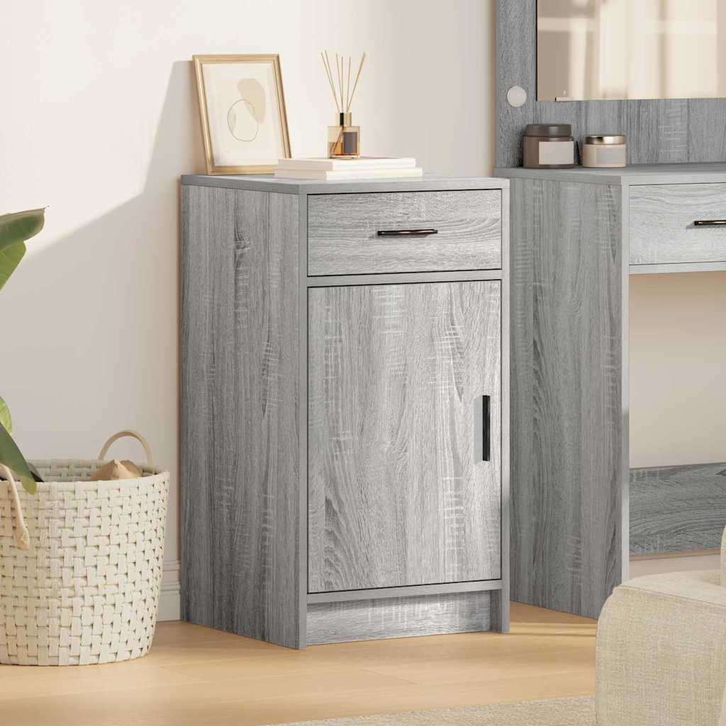 Dressoir met lade Grijs Sonoma 40 x 40,5 x 75 cm Bewerkt hout is nu te koop bij PeponiXL, paradijselijk wonen!