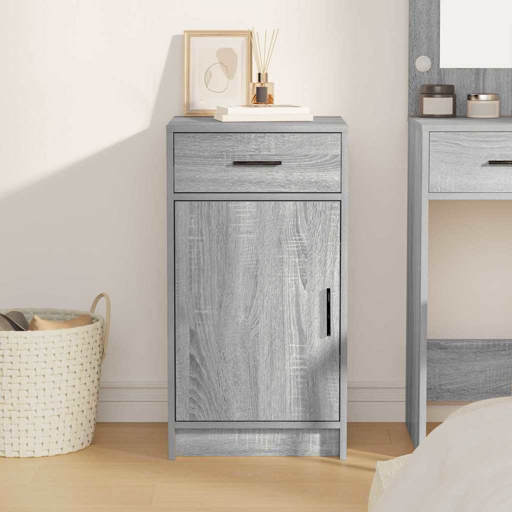 Dressoir met lade Grijs Sonoma 40 x 40,5 x 75 cm Bewerkt hout is nu te koop bij PeponiXL, paradijselijk wonen!
