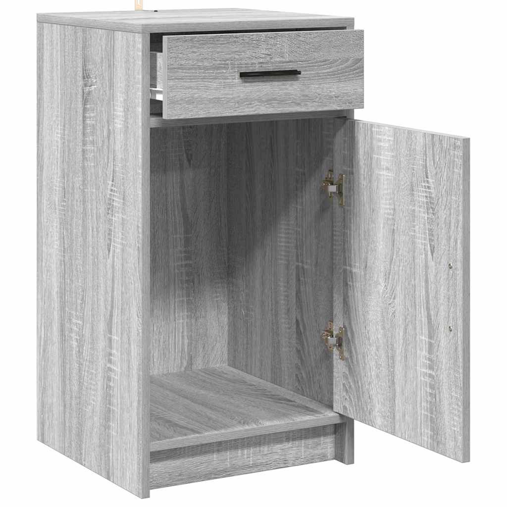 Dressoir met lade Grijs Sonoma 40 x 40,5 x 75 cm Bewerkt hout is nu te koop bij PeponiXL, paradijselijk wonen!