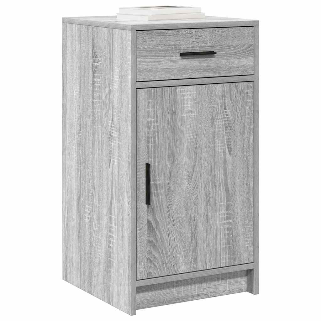 Dressoir met lade Grijs Sonoma 40 x 40,5 x 75 cm Bewerkt hout is nu te koop bij PeponiXL, paradijselijk wonen!