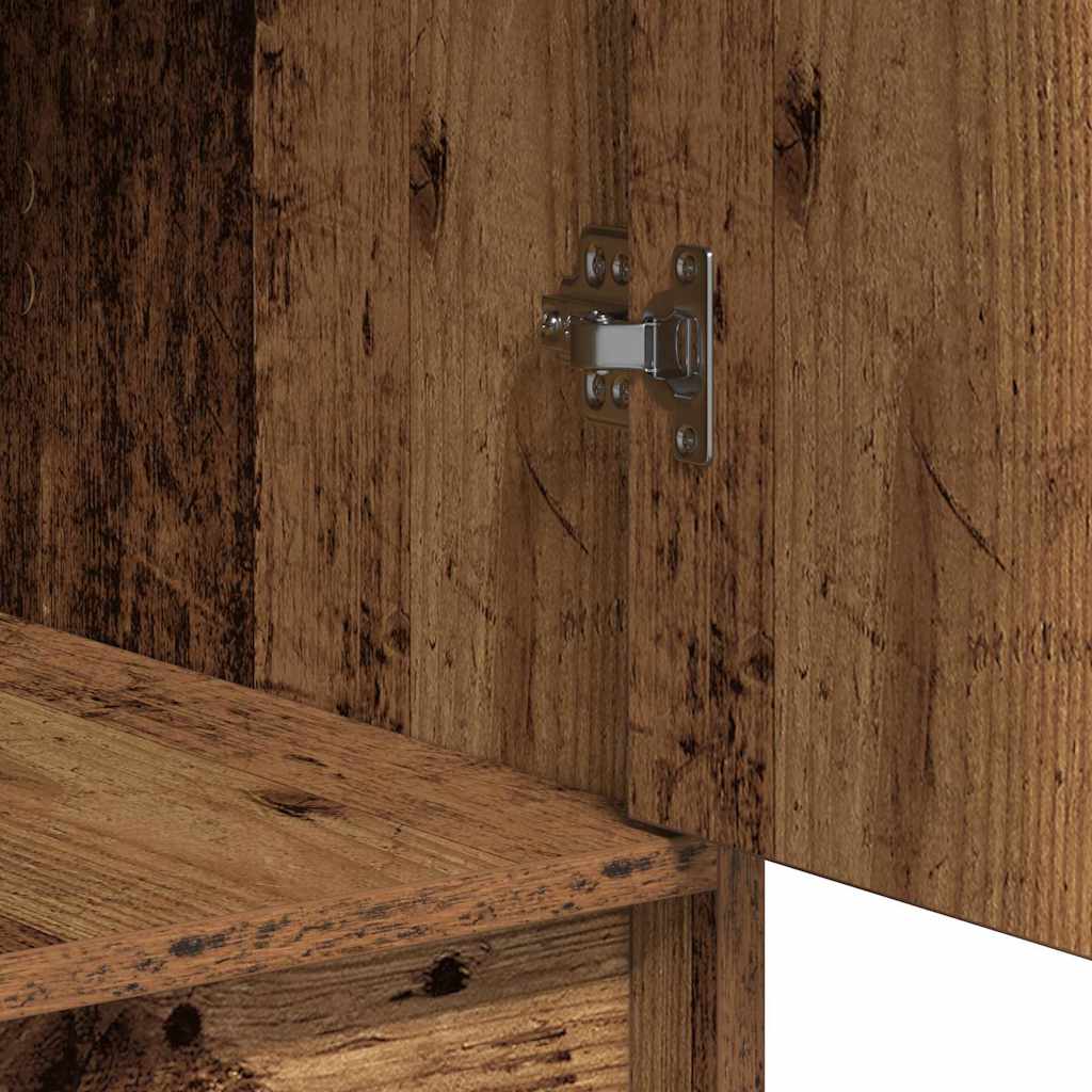 Dressoir met lade Oudhout 40 x 40,5 x 75 cm Bewerkt hout is nu te koop bij PeponiXL, paradijselijk wonen!
