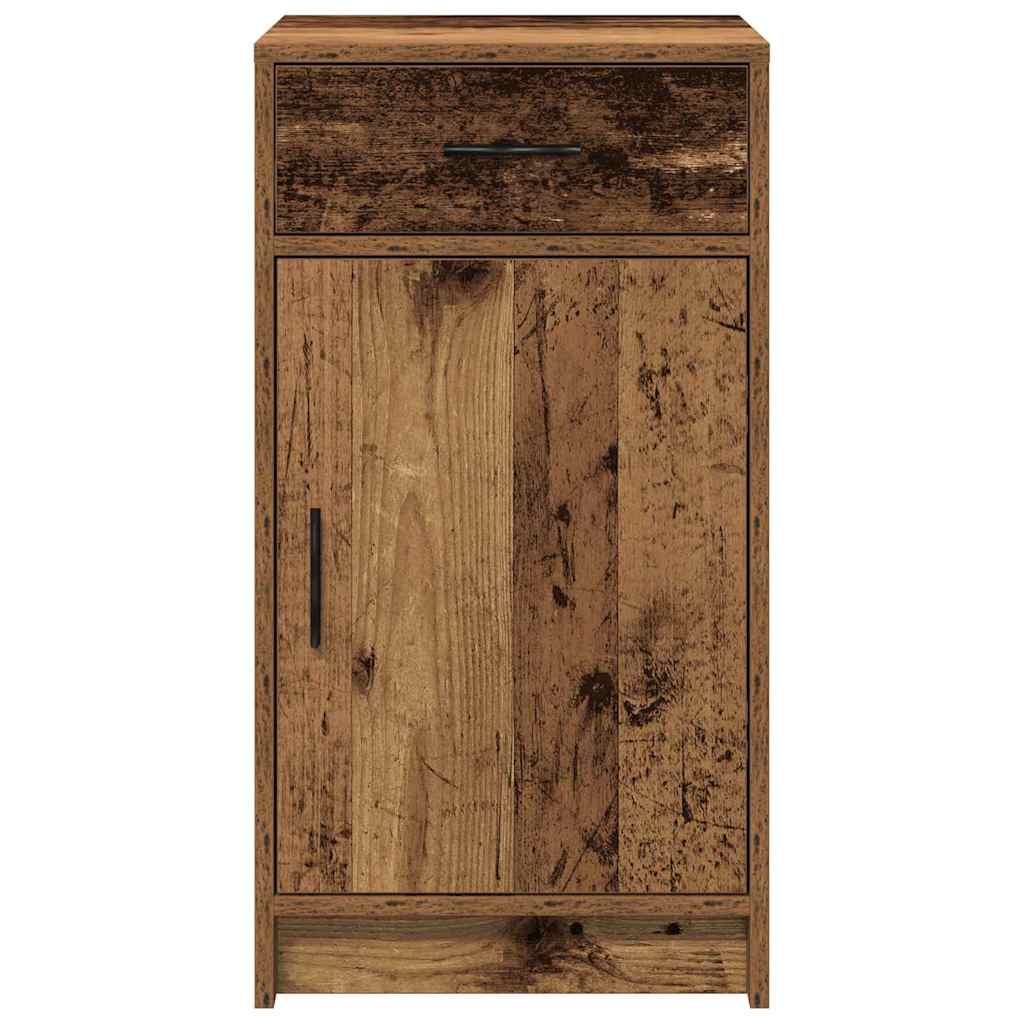 Dressoir met lade Oudhout 40 x 40,5 x 75 cm Bewerkt hout is nu te koop bij PeponiXL, paradijselijk wonen!