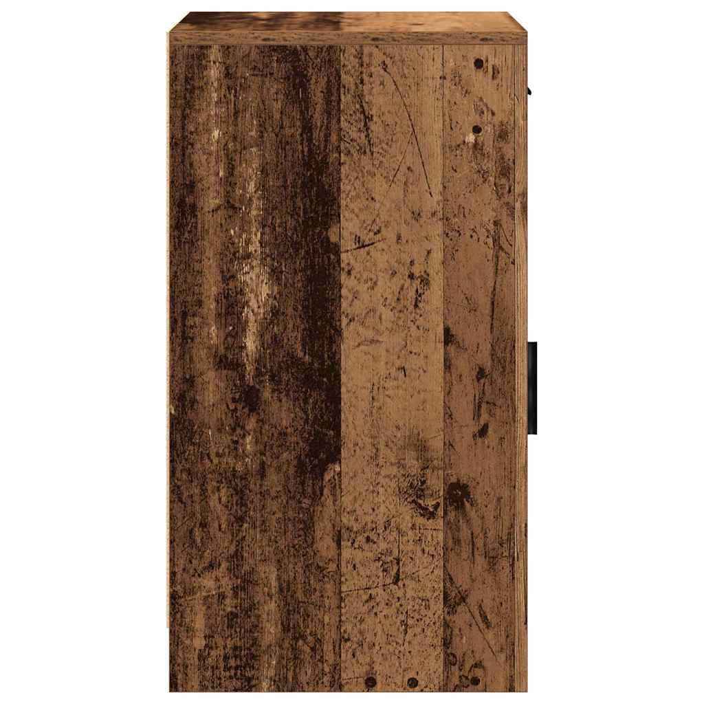 Dressoir met lade Oudhout 40 x 40,5 x 75 cm Bewerkt hout is nu te koop bij PeponiXL, paradijselijk wonen!