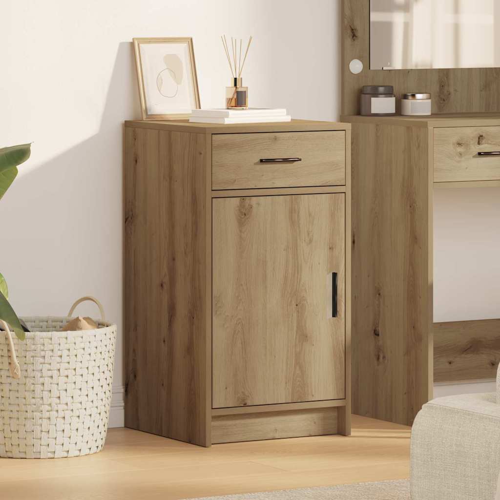 Dressoir met lade Artisan Eiken 40 x 40,5 x 75 cm Bewerkt hout is nu te koop bij PeponiXL, paradijselijk wonen!