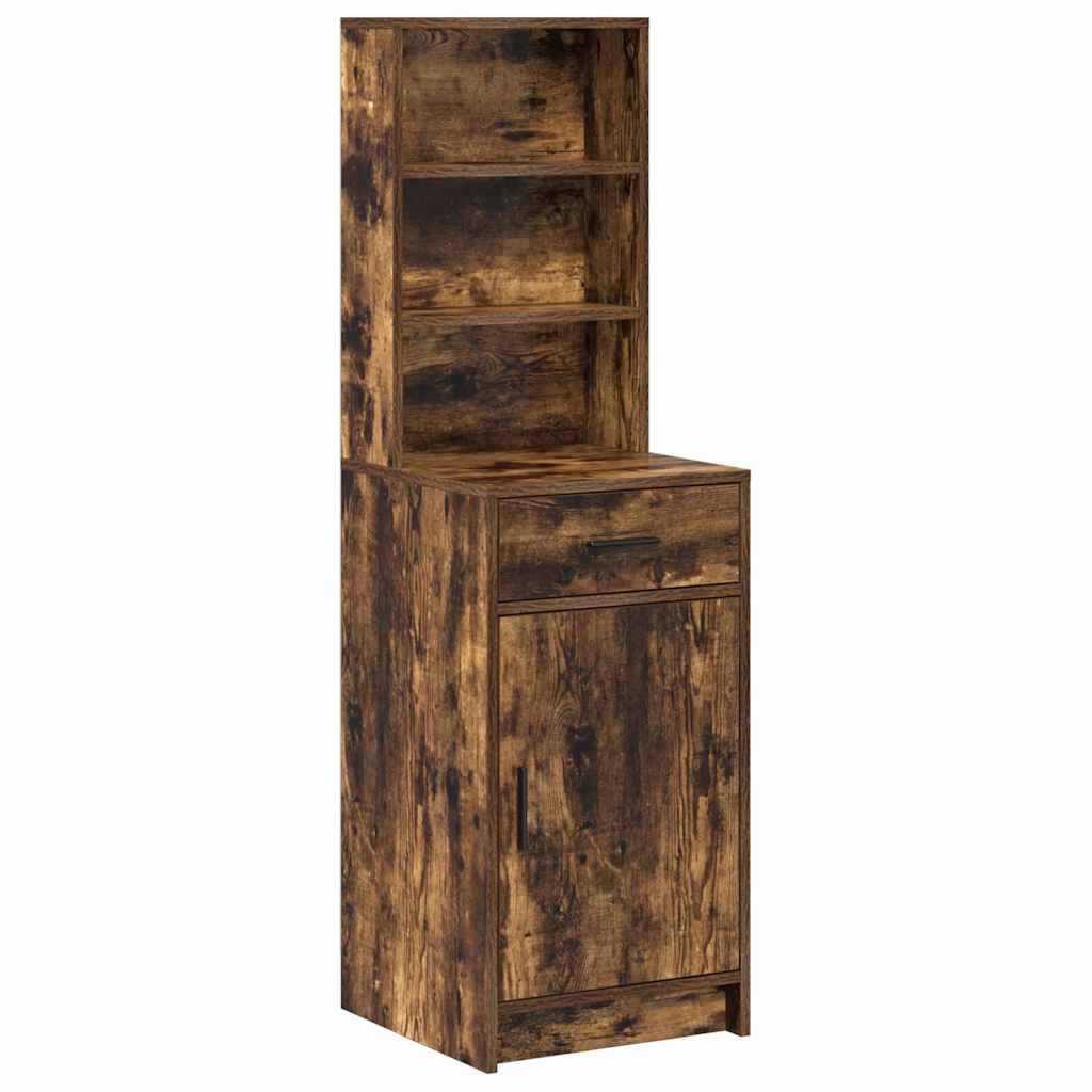 Hoge kast Gerookt eiken 40 x 40,5 x 135 cm Bewerkt hout is nu te koop bij PeponiXL, paradijselijk wonen!