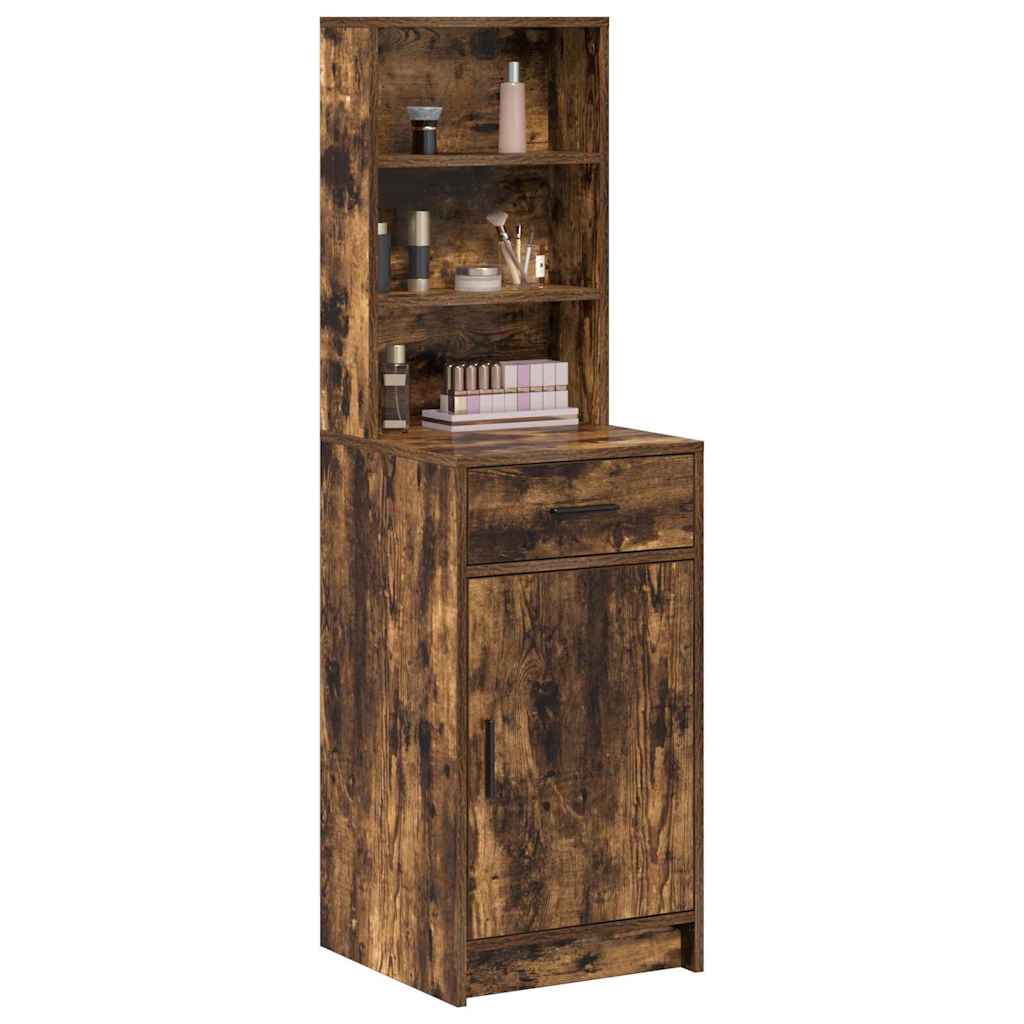 Hoge kast Gerookt eiken 40 x 40,5 x 135 cm Bewerkt hout is nu te koop bij PeponiXL, paradijselijk wonen!