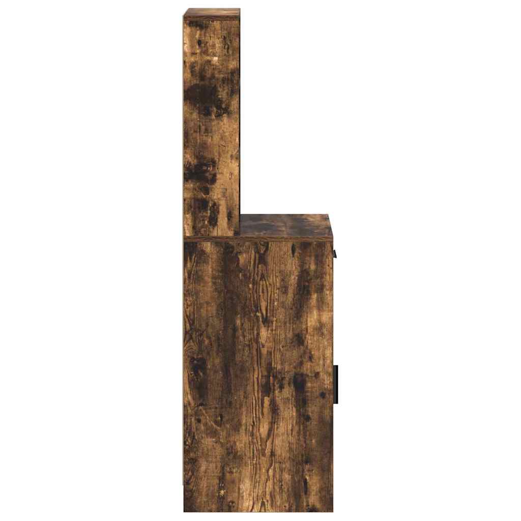 Hoge kast Gerookt eiken 40 x 40,5 x 135 cm Bewerkt hout is nu te koop bij PeponiXL, paradijselijk wonen!