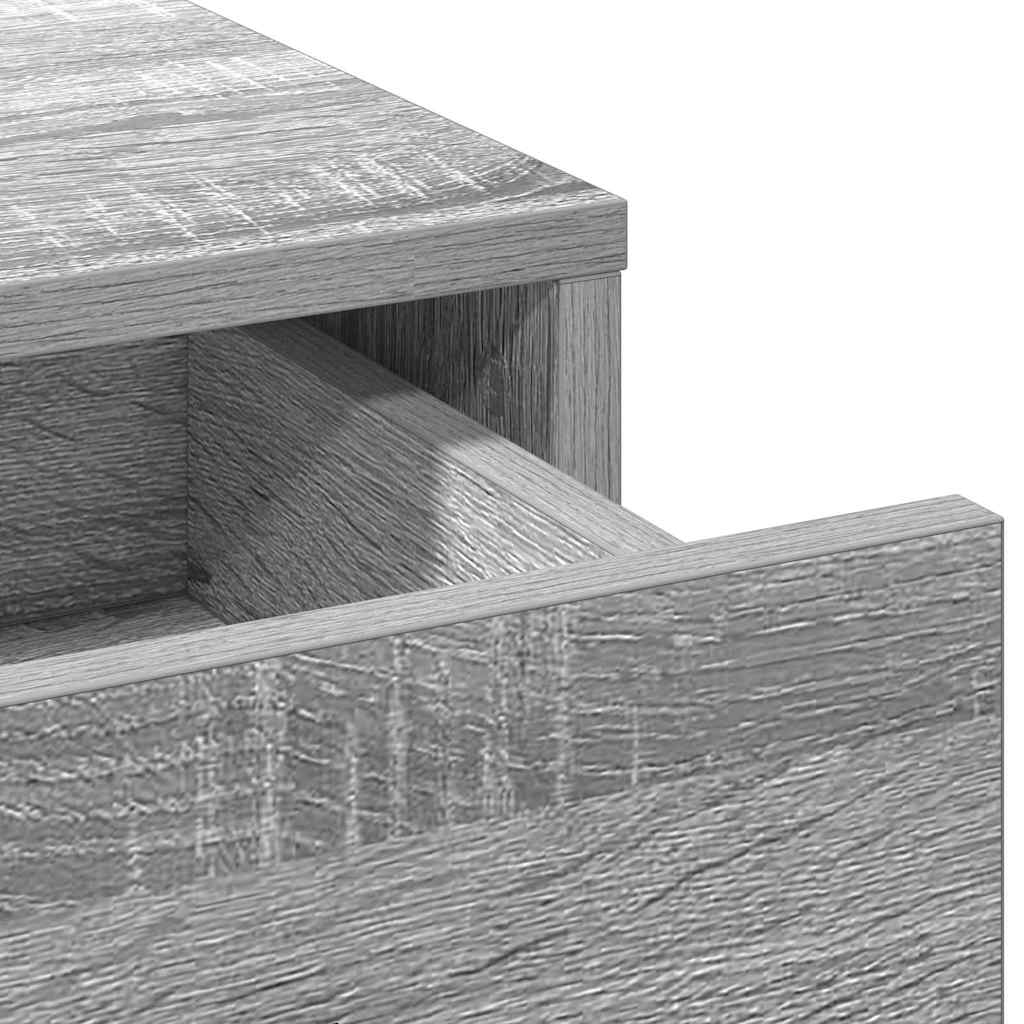 Hoge kast met lade Grijs Sonoma 40 x 40,5 x 135 cm Bewerkt hout is nu te koop bij PeponiXL, paradijselijk wonen!