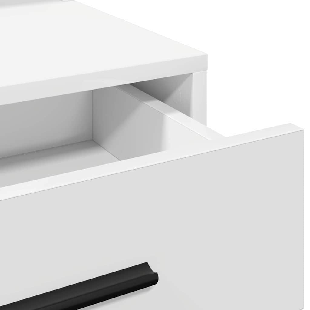 Plafondtafel met lade Wit 79 x 41 x 135 cm Bewerkt hout is nu te koop bij PeponiXL, paradijselijk wonen!